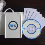 Standard off the shelf NFC / RFID reader that can be easily purchased online for under $100